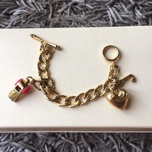 Juicy couture charm bracelet with added charm
